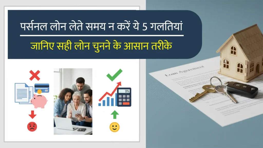 पर्सनल लोन लेते समय न करें ये 5 गलतियां